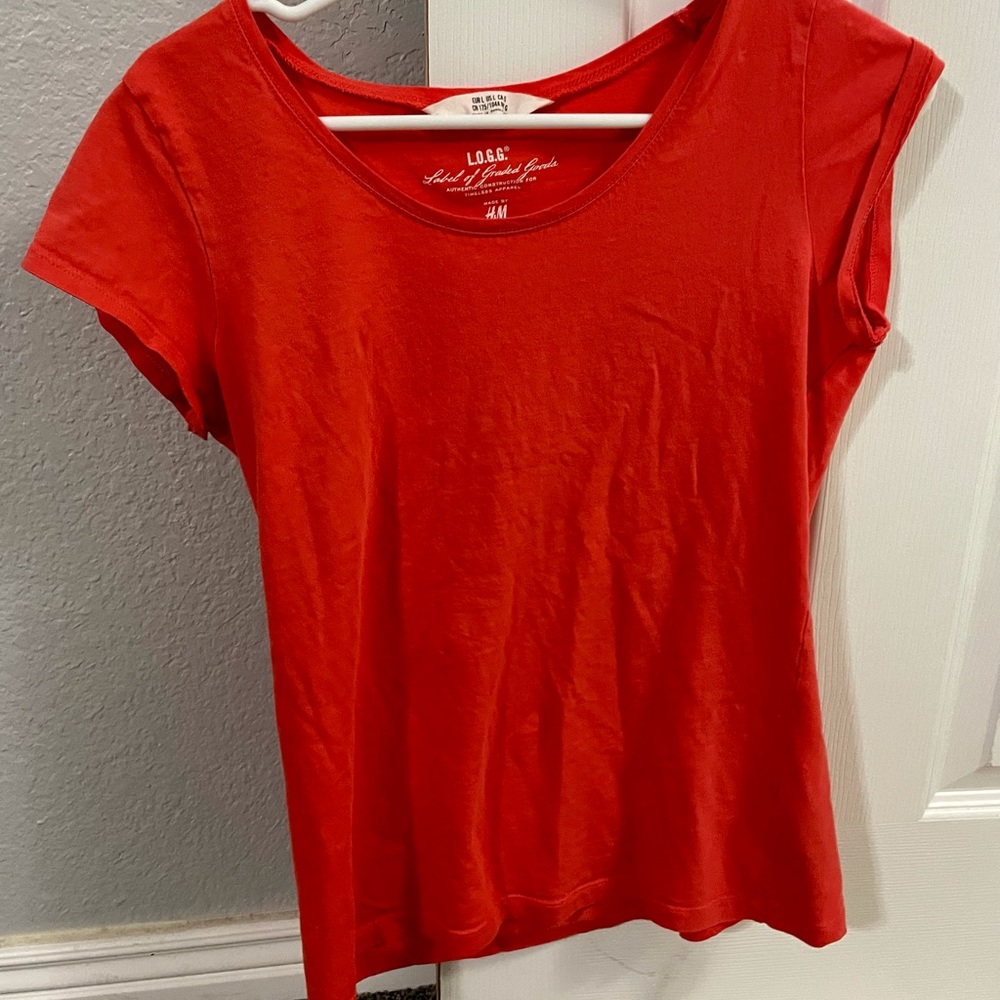 H&M L.O.G.G. Orange Shirt